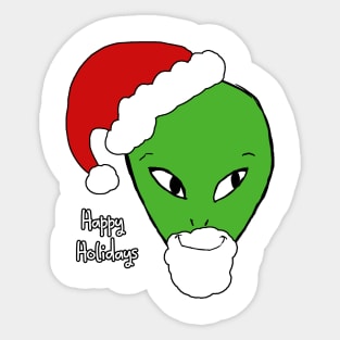 Donut the Alien - Santa Sticker